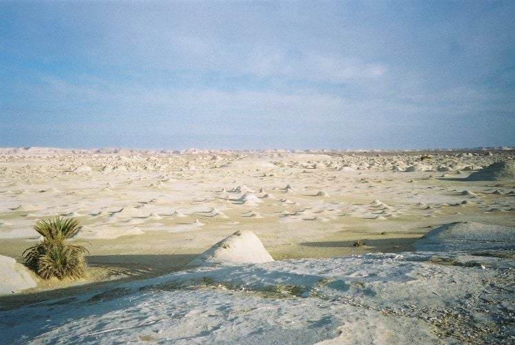 The Pale Rock Formations In The White Desert