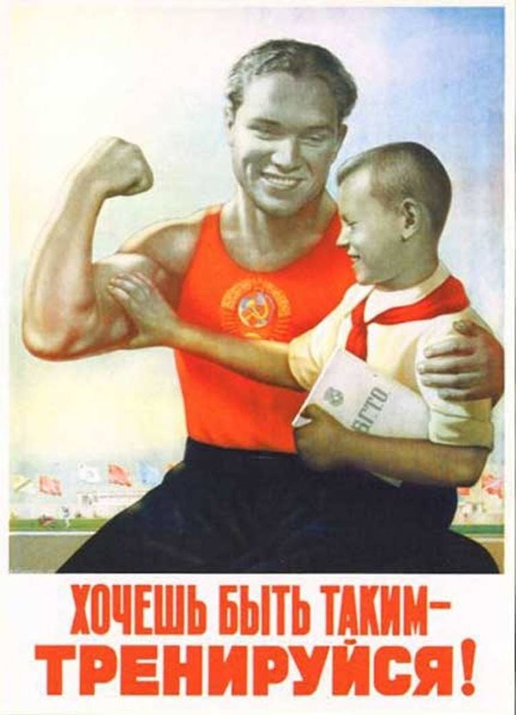 just train Amazing Soviet Propaganda Posters From The Post War Period