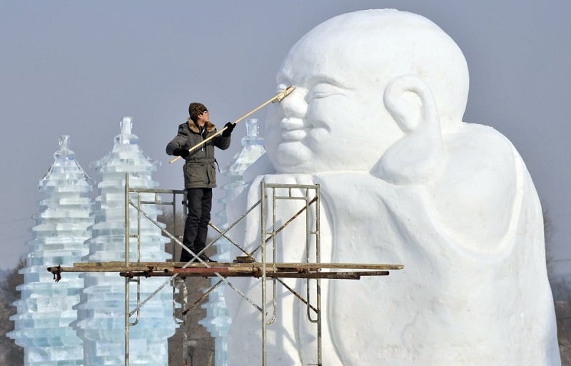 Αποτέλεσμα εικόνας για china festival snow ice sculpture