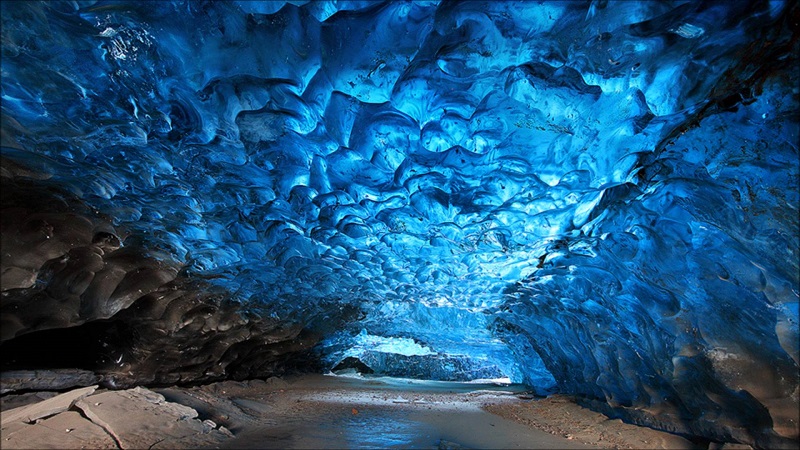 Surreal Cave in Iceland
