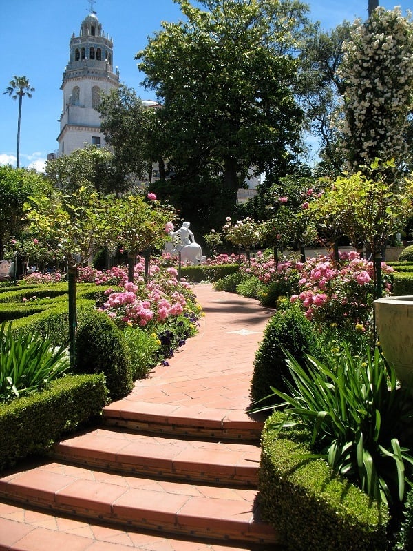 Gardens at Visually Stunning Homes Hearst Castle