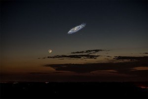 Digital Rendering of Andromeda Galaxy