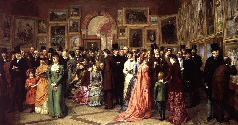 Painting Private View at the Royal Academy, 1881