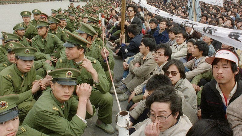 Chineses Protesters vs. Troops