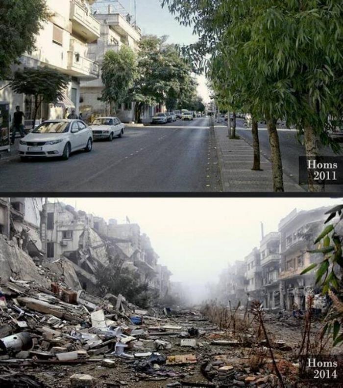 Homs Before And After