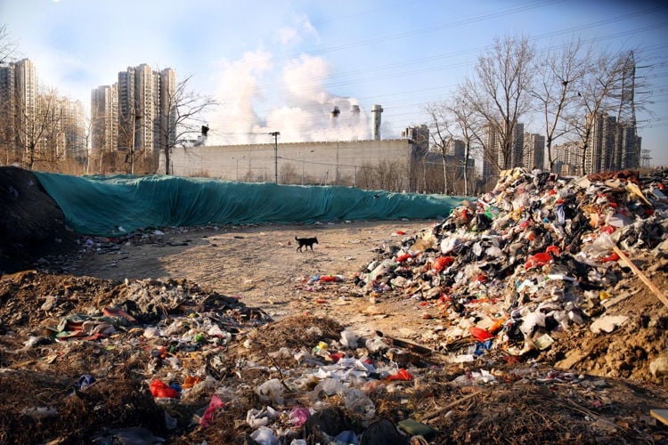 Littering In China Landfill