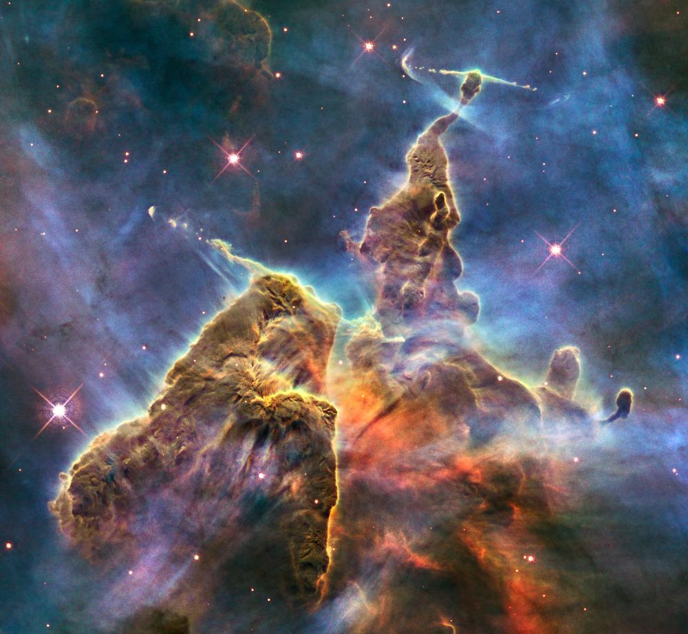 Carina Nebula Dust Pillar Photograph